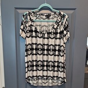 Stylish Black and White Women's Top